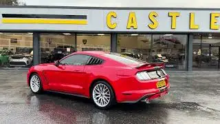 Race Red Ford Mustang EcoBoost 2.3T Auto Coupe Facelift with GT Appearance for sale at Castle Motors