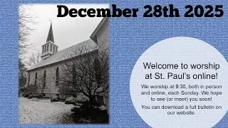 12/28/2025 St. Paul's Pittsford Live Stream