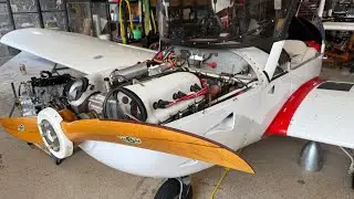 Removing and weighing the Jabiru engine. Replacing with Viking 140T
