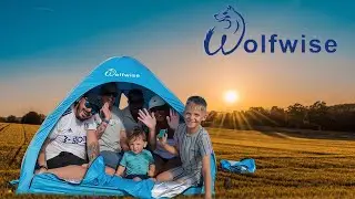 How many YouTubers can you fit in a WOLFWISE tent | BEST EVER BEACH TENT REVIEW