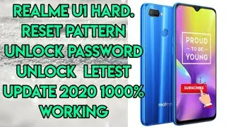 Realme U1 hard reset pattern Password Unlock All Realme Hard reset  Password letest update 2020