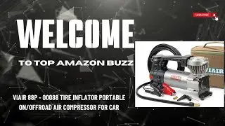 VIAIR 88P- Tire Inflator Portable On/Offroad Air Compressor for Car,Truck, SUV & RV | 12V Heavy Duty