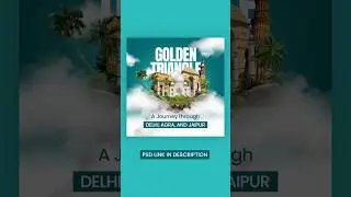 Travel social media post design in Photoshop | photo manipulation | Free PSD | #DeepakCreatives