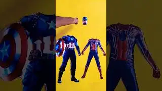 captain America 😍🤠 spider man 😎😅 wrong head challenge 🔥#shorts #short #trending