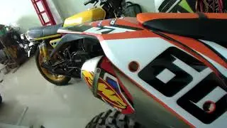 KTM400EXC 2009/10 for sale video.  cold start after 6 weeks.