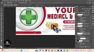 Medical Store Glow Sign Board Design | Photoshop Tutorial