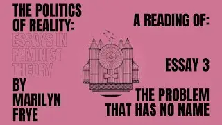 Essay 3: The Problem That Has No Name from The Politics of Reality by Marilyn Frye - a reading