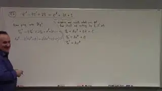 Differential Equations: undetermined coefficients, method of annihilators, 2-6-26