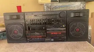Vintage Boombox Mecoa BD-410 Discolite Radiorecorder
