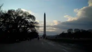 Washington Monument At Sunset