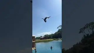 World biggest slip n slide jump FAIL!