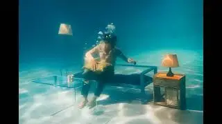 The man sleeping the water 