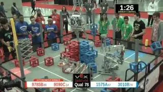 2015 VRC Sci Q78 - 9785B 9090C vs 1575A 3010B - 80 to 29 - VEX Worlds 2015 - Science Division
