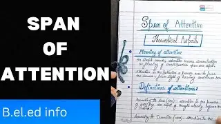 Psychology practical:Span of attention/Span of attention psychology practical file #diy