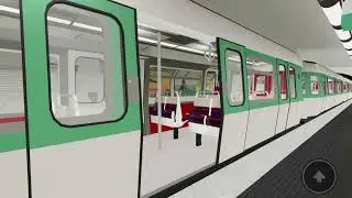 MF77 Paris Metro Old Livery Doors M&eacute;tro de Paris | Line 16