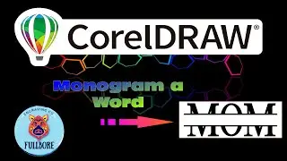 Monogramming a Word #coreldraw #engraving #laserengraving #monogram #graphicdesign #logo