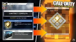 COMPLETING NEW CONTRACT! OPENING NEW FTL GEAR HACK! [Infinite Warfare New Contracts]