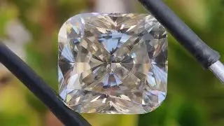 9.66 CT Off White Cushion Cut Loose Moissanite | Diamond Alternative
