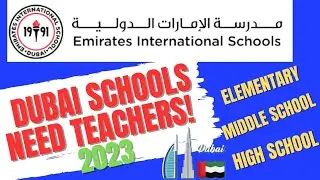 DUBAI SCHOOLS NEED TEACHERS: Emirates International Schools Jumeirah & Meadows Dubai: August 2023-24