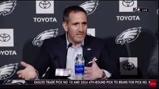 #EAGLES HOWIE ROSEMAN AND NICK SIRIANNI DEFEND JALEN CARTER TO MEDIA