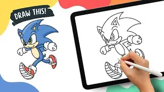 Sonic The Hedgehog &ndash; Easy Cartoon Drawing Tutorial