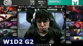 TSM vs Immortals | Week 1 Day 2 S10 LCS Spring 2020 | TSM vs IMT W1D2