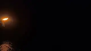 The sea is red all around | Night time offshore platform flare system  #offshore #flaresystem