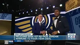 Pelicans officially sign first-round pick Hawkins; Damian Lillard rumors