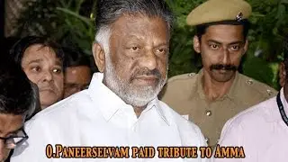 Paneerselvam paid tribute to Amma after EC freezes AIADMK's symbol: NewspointTv
