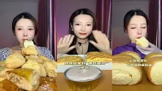 Asmr Various Dessrt Mukbang, Lava Mochi, Cream Cake | Kwai Eating Show