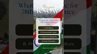 What is The theme of 78th Independence Day #india #independenceday #gk #youtubeshorts #jayhind