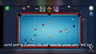 world gaming 2 playing #8 ball pool game in android phone.