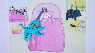 kpop demon hunters paper dolls: Jinu has crush on Rumi | diy paper craft #kpopdemonhunters