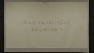 Aasmund Folkestad (Davis):  Subregion independence in gravity