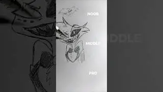 Drawing Angel Dust from Hazbin Hotel #shorts #hazbinhotel #art