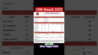Bihar board 10th result 2025 | Class 10th result 2025 Bihar board