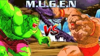 Hulk ( Marvel Comic ) vs Zangief ( Capcom ) | M.I.G | Marvel vs Capcom Mugen Battle
