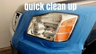 2006 Nissan Titan headlight restoration.