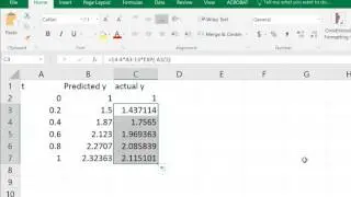 Eulers Method in Excel