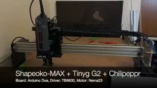 Shapeoko MAX , TinyG2 & TB6600 Test (2016)