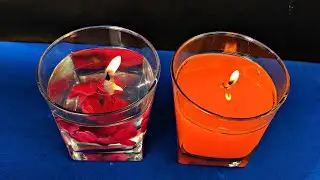 Water Candles | Diwali Decoration Ideas | Floating Candles |  Making Candle With Water | DIY Candles