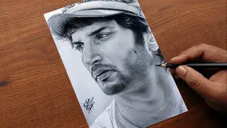 Sushant Singh Rajput Drawing by Pritam Saha - Tribute