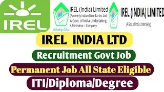 IREL INDIA LTD recruitment 2021 | Apply online | Department of Atomic Energy Job | IREL Job Vacancy
