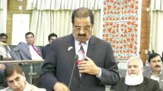 Ch M Yasin President PPP Ajk Speach In Ajk Legislative Assembly with President Pakistan