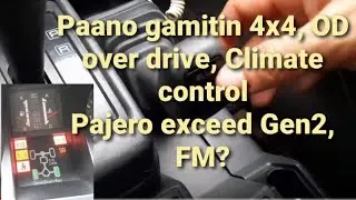 PAJERO 4M40 exceed how to engage 4x4 / OD overdrive / Climate Control #pajero4x4 #pajero