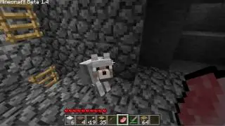 Minecraft Shenanigans (ep. 2) 1.4 Beta Update Tamable Wolves!!!