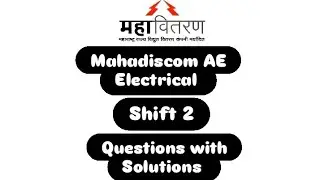 || Mahadiscom AE Electrical || Shift 2 ||Questions with Solutions || Paper discussion ||
