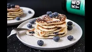Keto Collagen Blueberry Protein Pancakes Low Carb Recipe