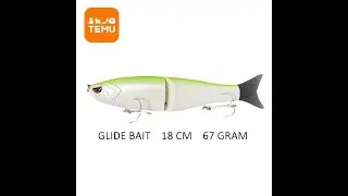 TEMU GLIDE BAIT  PIKE ATTACK