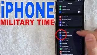 ✅  How To Change To Military Time On iPhone 🔴